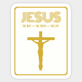 Jesus - The Way - The Truth - The Life Sticker